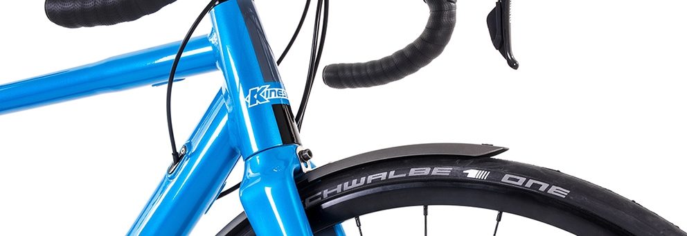 Blue Kinesis 4S bike head tube