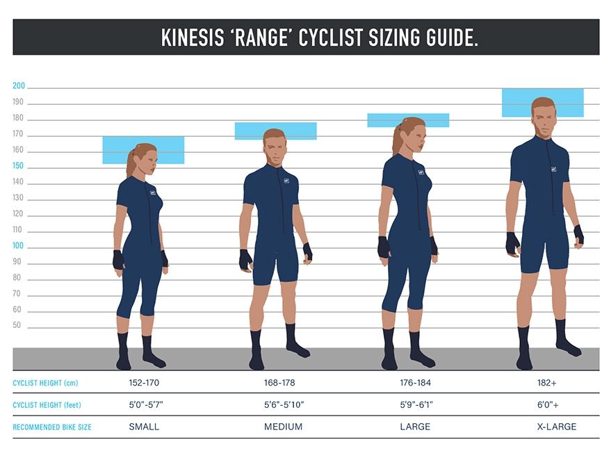 RANGE Cyclist Size Guide 