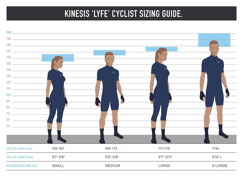 Kinesis - Bikes - Lyfe - Size Guide